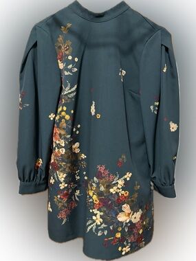 Zara Green Floral Dress